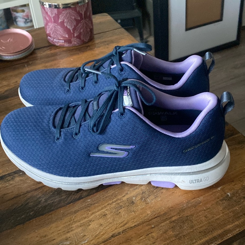 Skechers waterproof shoes .